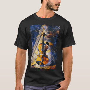 Violin Painting Violinist Music Orchestra String P T-Shirt