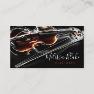 • violin photo business card