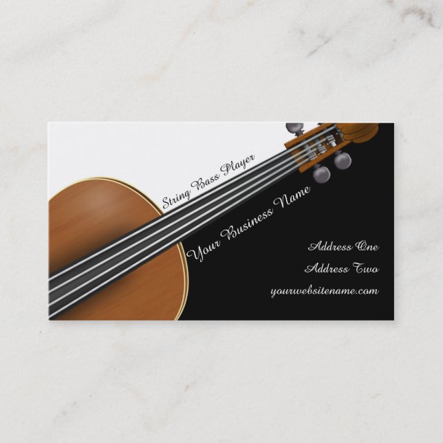 Violin Player Business Card (Front)