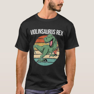 Violin Player Dinosaur Violinsaurus Rex I Violin T-Shirt