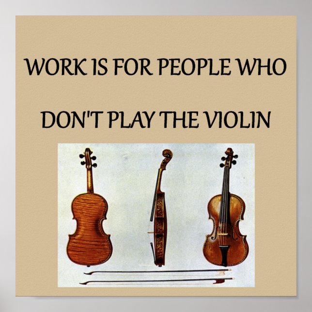 violin player gifts t-shirts poster (Front)
