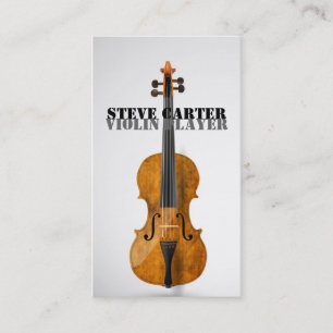 Violin Player Music Artist Concert Master Teacher Business Card