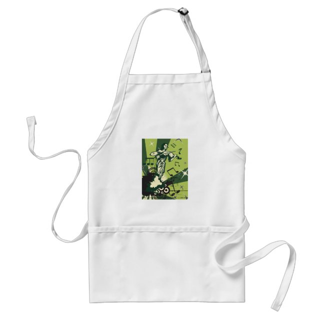 Violin Player Musical Notes Standard Apron (Front)