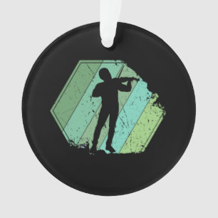 Violin Player Retro Ornament