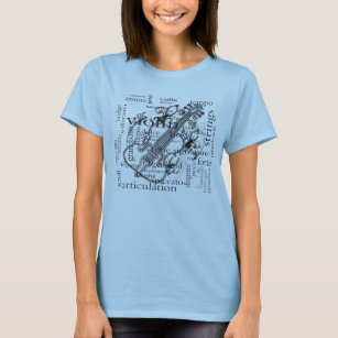 Violin Player Word Cloud Orchestra T-Shirt