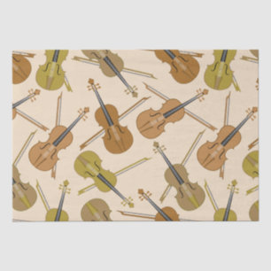Violin Print Pattern Tissue Paper