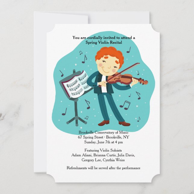 Violin Recital Invitation (Front)