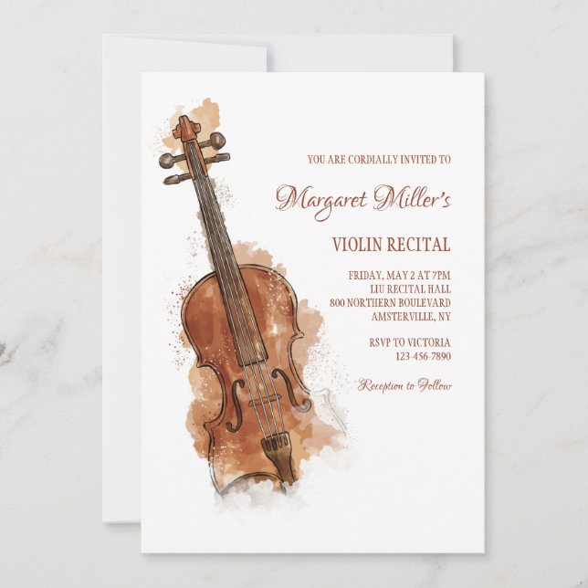 Violin Recital Invitation (Front)