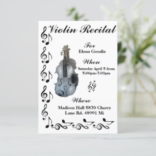 Violin Recital Invitation