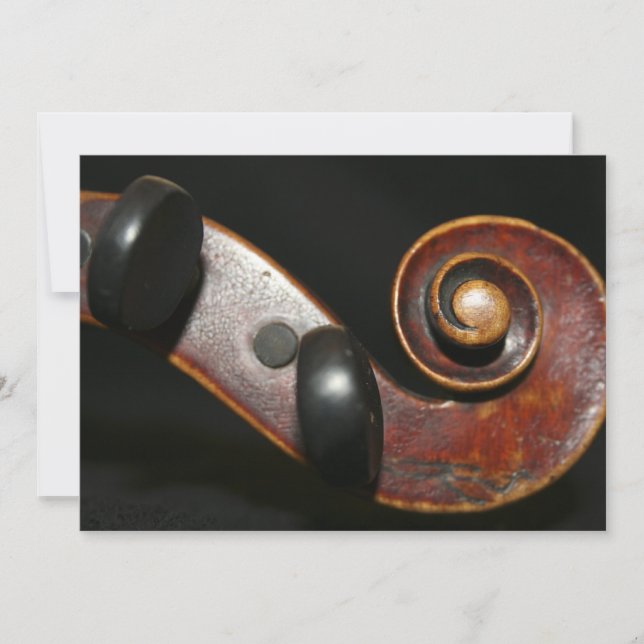 Violin Recital Invitation Card (Front)