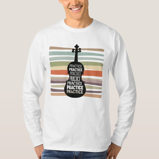violin retro T-Shirt (Front)