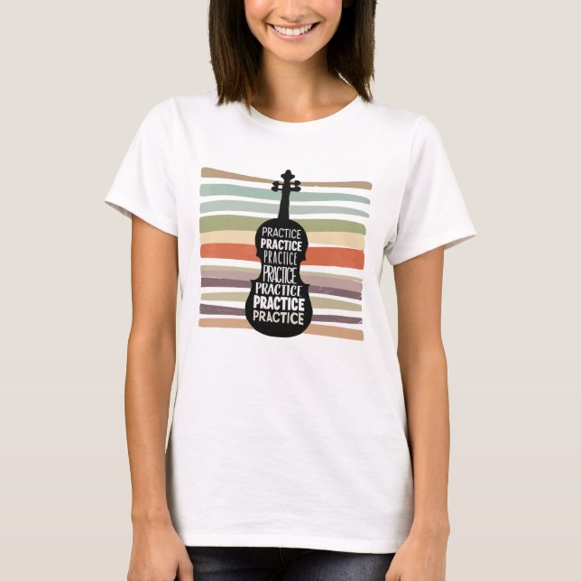 violin retro T-Shirt (Front)