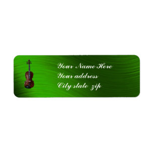VIOLIN-RETURN ADDRESS LABEL RETURN ADDRESS LABEL