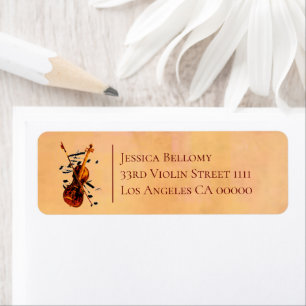 Violin  Return Address Labels