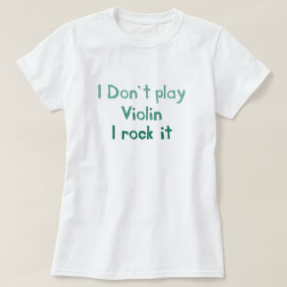 Violin Rock It T-shirt - Ladies
