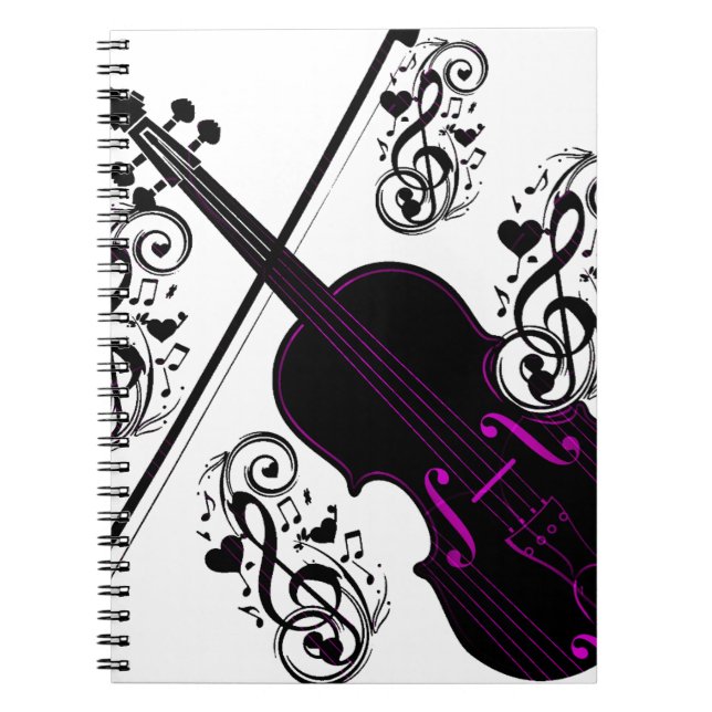 Violin,Rocking love_ Notebook (Front)