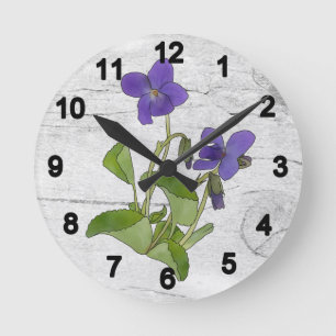 violin round clock