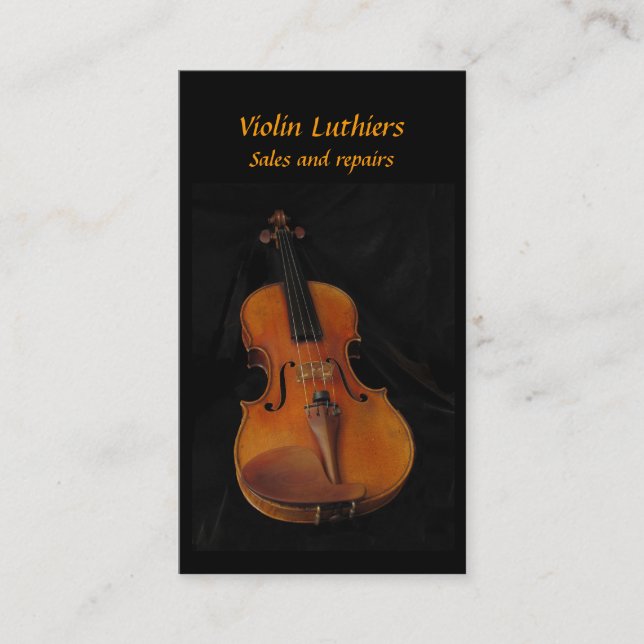 Violin Sales and Repairs Business Card (Front)