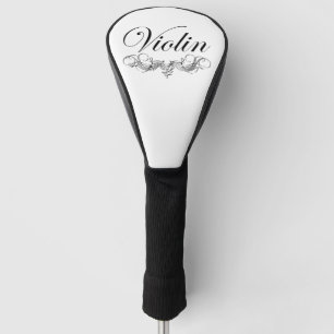 Violin Script Golf Head Cover