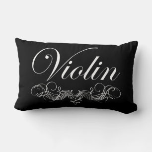 Violin Script Lumbar Cushion