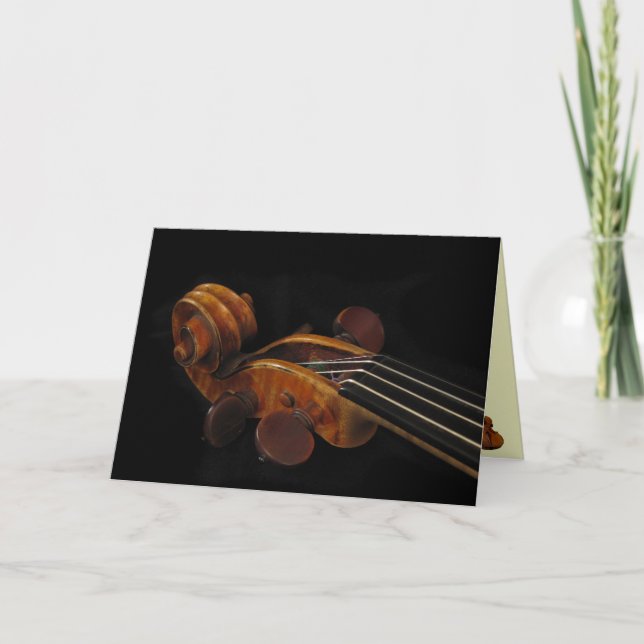 Violin Scroll Card (Front)