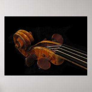 Violin Scroll Poster