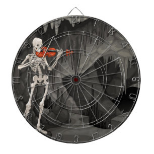 violin skeleton dartboard