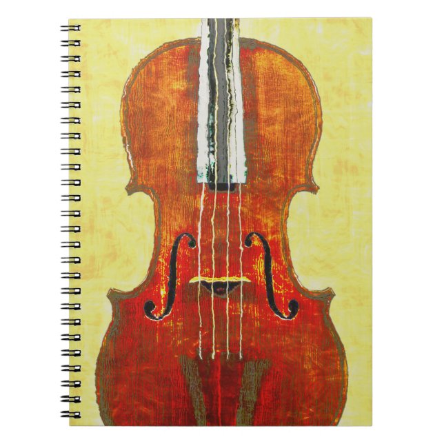 VIOLIN Spiral Notebook (Front)