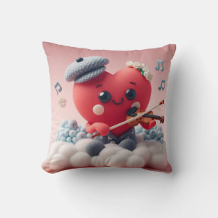 Violin-spired Love Cushion