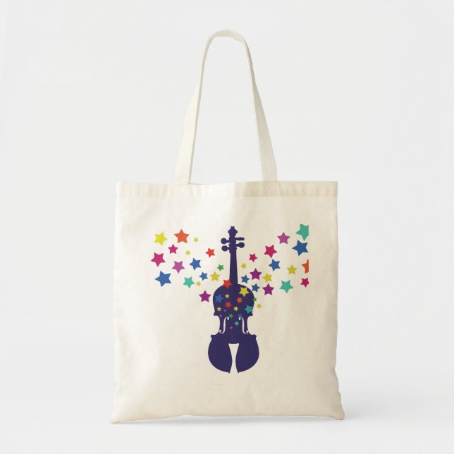 Violin Star Tote Bag (Front)