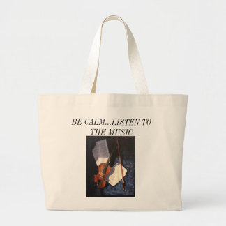 Violin Still Life Large Tote Bag