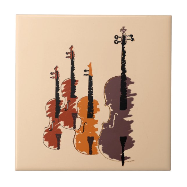 Violin String Instrument string quartet Ceramic Tile (Front)