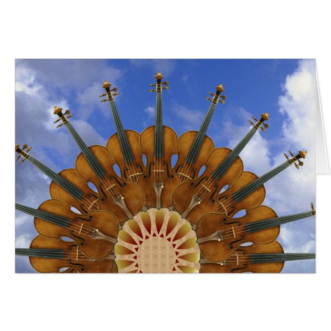 Violin Sunflower (Front Horizontal)