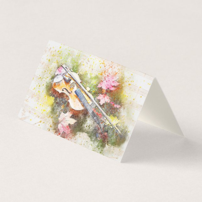 Violin Teacher Business Card (Front)