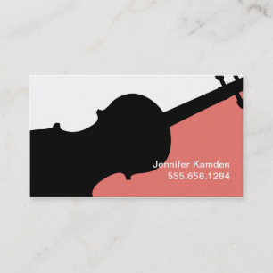 Violin Teacher Business Cards