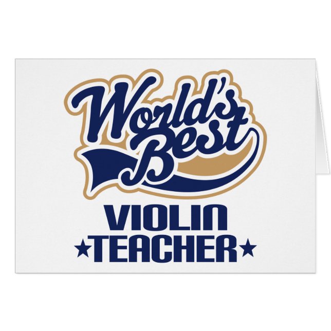 Violin Teacher Gift (Front Horizontal)