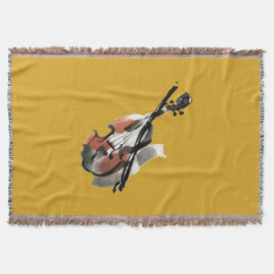 Violin Throw Blanket