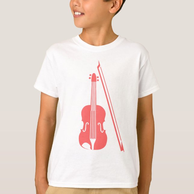 Violin - Tropical Pink T-Shirt (Front)