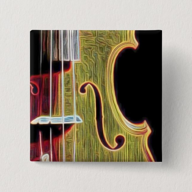 Violin, Viola, Cello? 15 Cm Square Badge (Front)