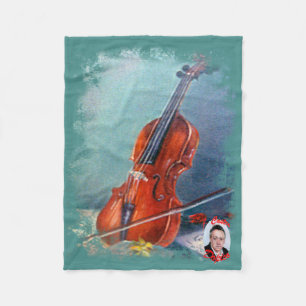 Violin/Violin Fleece Blanket