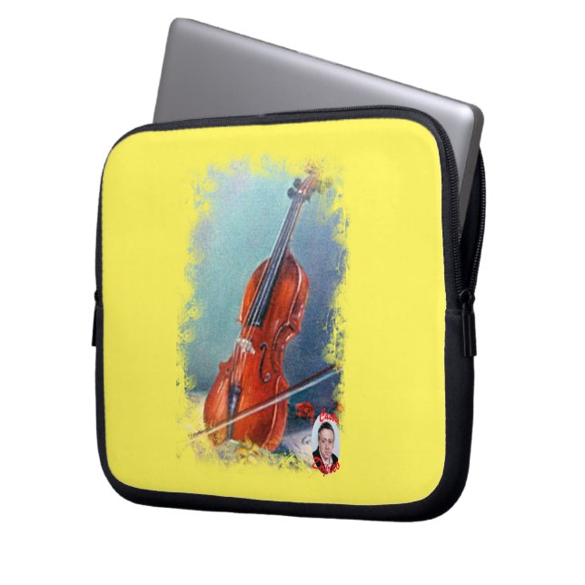 Violín/Violin Laptop Sleeve (Front Left)