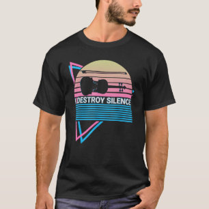 Violin Violinist Instrument I Destroy Silence T-Shirt