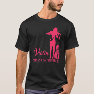 Violin Violinist Jesus Faith Christian With Jesus  T-Shirt