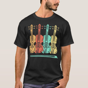 Violin Violinist Violin Retro T-Shirt