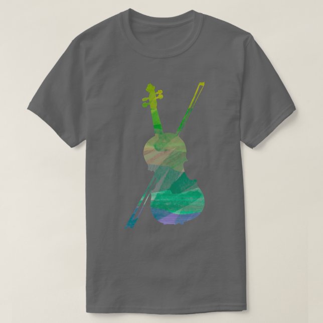 Violin with bow T-Shirt (Design Front)
