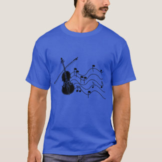 Violin with music notes gift T-Shirt