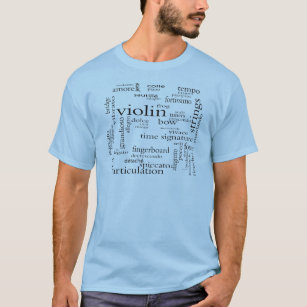 violin word cloud T-Shirt