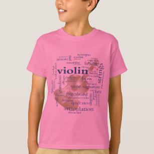 Violin Words T-Shirt