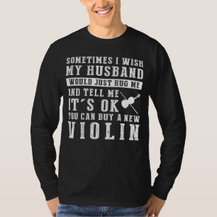 Violin Yearnings & Hug Serenades Tee: Embrace, Enc T-Shirt