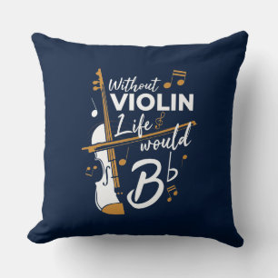 Violinist Birthday Funny Gag Cushion